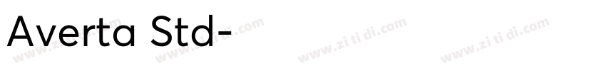 Averta Std字体转换